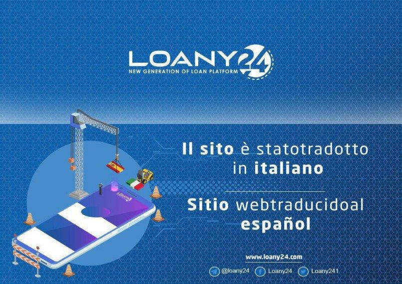 Loany24.com — Сайт теперь доступен на испанском и итальянском языках!